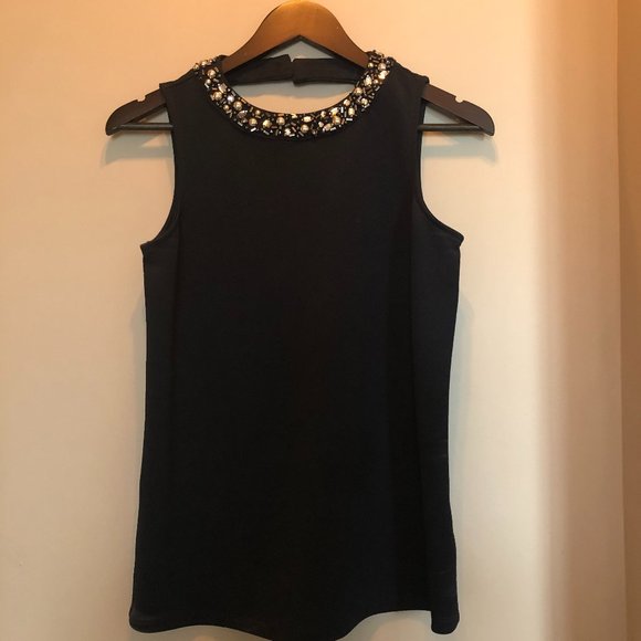 Embellished Navy Blue Top - Picture 1 of 3